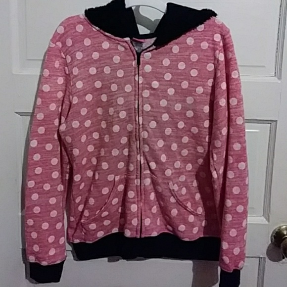 Disney Other - Disney Minnie Mouse sweater with hoodie